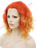 Premium Wig - Lace Front Cherry Red Wig (Cascading Curls)-Lace Front Wig-UNIQSO Canada
