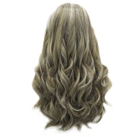 Premium Wig - Long Tinsel Grey Ombre Lace Front Wig-Lace Front Wig-UNIQSO Canada