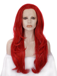 Premium Wig - Poppy Red Layered Lace Front Tinsel-Lace Front Wig-UNIQSO Canada