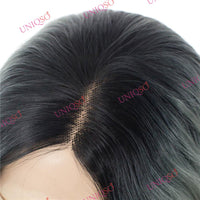 Premium Wig - Reverse Balayage Grey Wig-Lace Front Wig-UNIQSO Canada