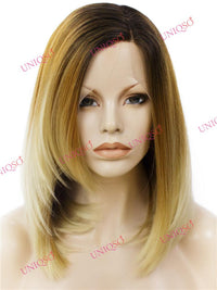 Premium Wig - Reverse-Ombre Blonde Lace Front Synthetic Wig-Lace Front Wig-UNIQSO Canada