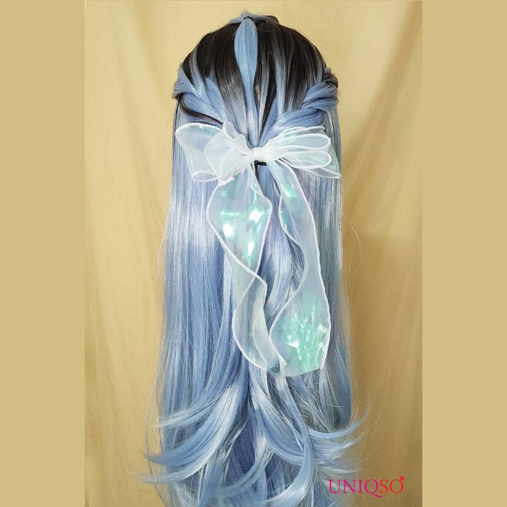 Premium Wig - Rooted Glacier Blue Long Straight Lace Front Wig-Lace Front Wig-UNIQSO Canada