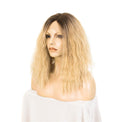 Premium Wig - Rooted Honey Blonde in Medium Curl Lace Front Wig-Lace Front Wig-UNIQSO Canada