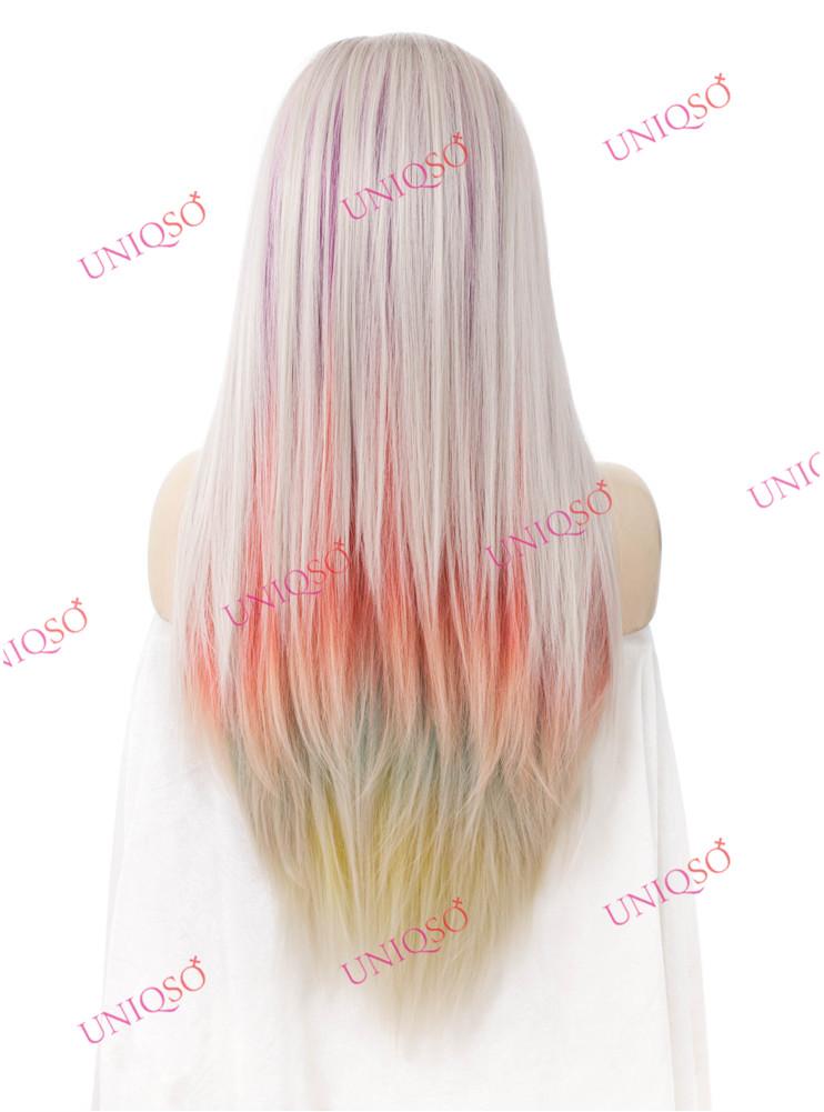 Premium Wig - Strawberry Blonde with Aqua Mint Under Lights Lace Front Wig-Lace Front Wig-UNIQSO Canada