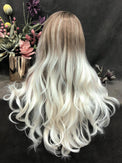 Premium Wig - Toffee Blonde Ombre Long Lace Front-Lace Front Wig-UNIQSO Canada