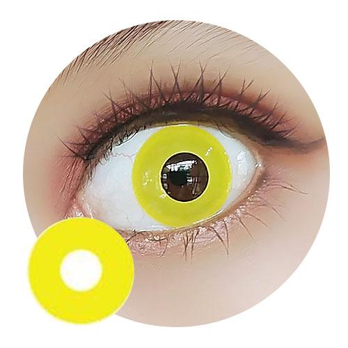 Sweety Crazy Solid Yellow (1 lens/pack)-Crazy Contacts-UNIQSO