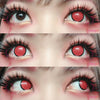Sweety Crazy Red Mesh/Screen with Black Rim-Crazy Contacts-UNIQSO
