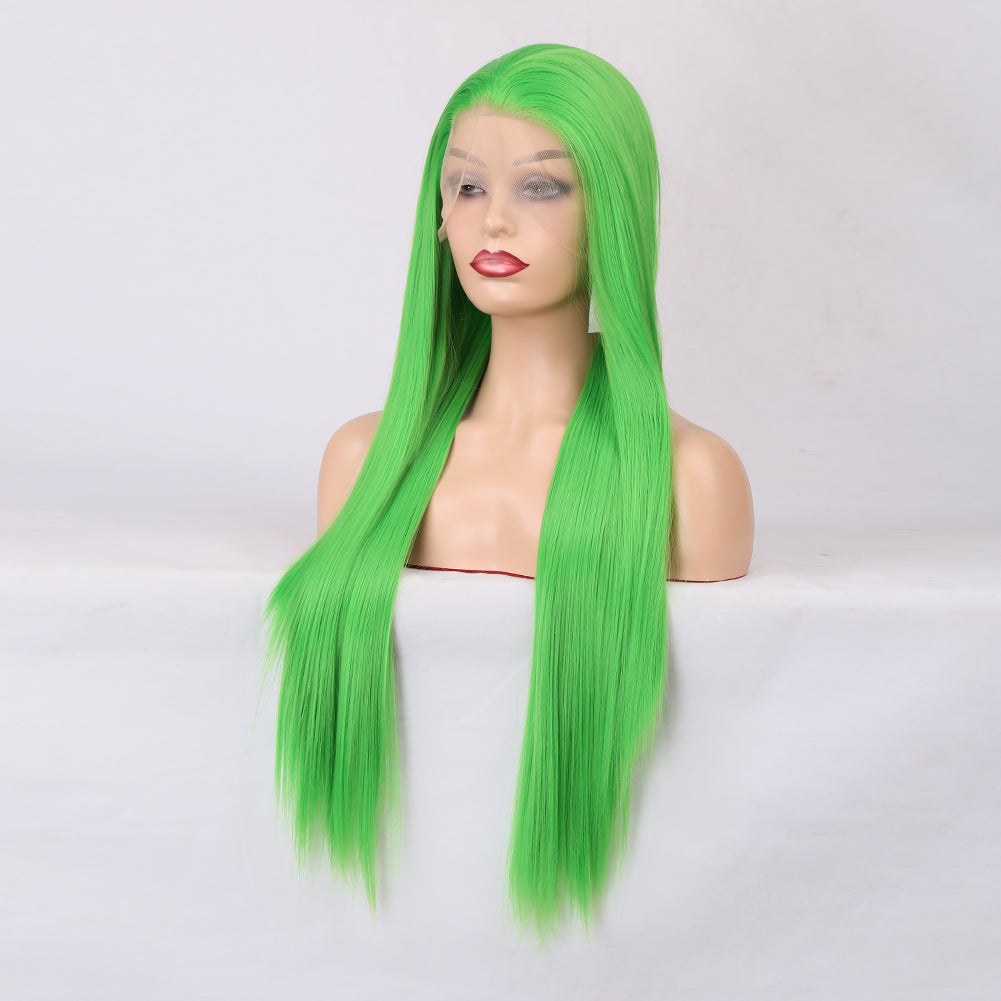 Rich Green Front Lace Long Hair Wig-Lace Front Wig-UNIQSO Canada