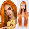 Ritzy Orange Front Lace Wig-Lace Front Wig-UNIQSO Canada