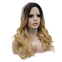 Rooted Dusty Blonde Long Wavy Daily Wig-Daily Wig-UNIQSO Canada