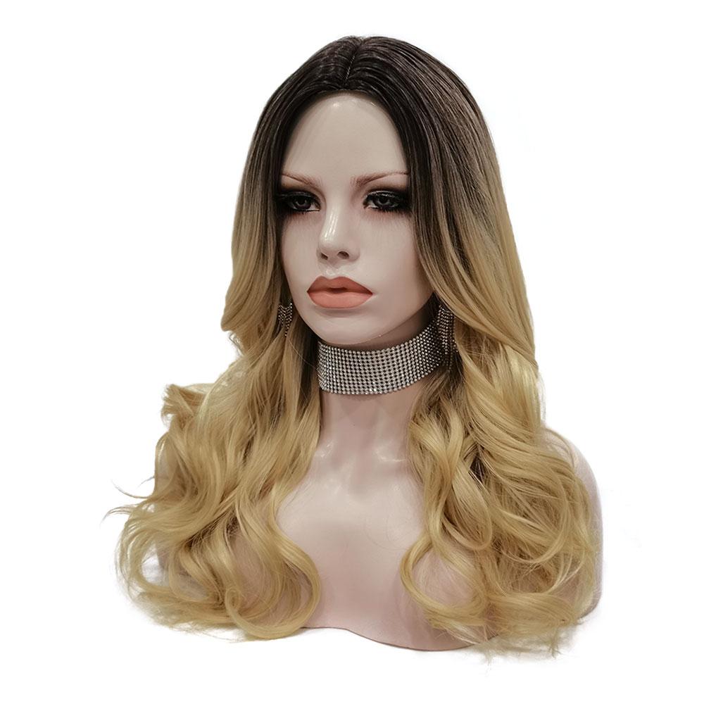 Rooted Dusty Blonde Long Wavy Daily Wig-Daily Wig-UNIQSO Canada