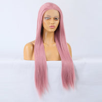 Rosy Berry Long Straight Lace Front Wig-Lace Front Wig-UNIQSO Canada