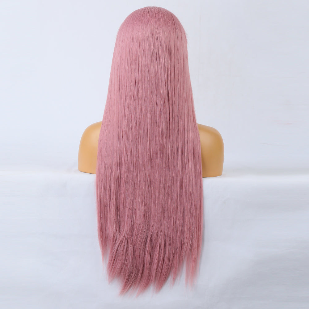 Rosy Berry Long Straight Lace Front Wig-Lace Front Wig-UNIQSO Canada