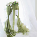 Sage Green Extra Long with Wavy Ends Lolita Wig-Lolita Wig-UNIQSO Canada