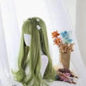 Sage Green Extra Long with Wavy Ends Lolita Wig-Lolita Wig-UNIQSO Canada