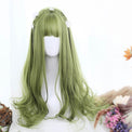 Sage Green Extra Long with Wavy Ends Lolita Wig-Lolita Wig-UNIQSO Canada