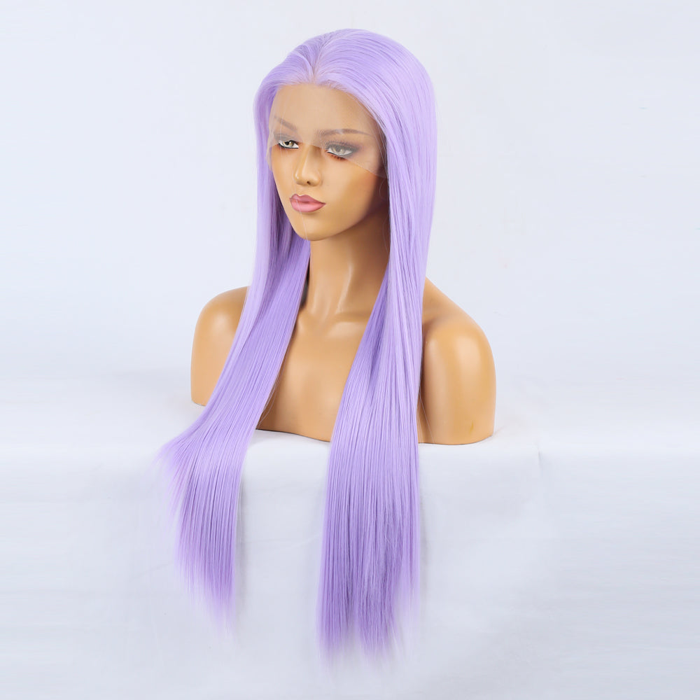 Sassy Shades Light Purple Front Lace Long Straight Wig-Lace Front Wig-UNIQSO Canada