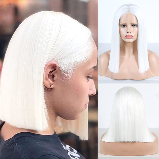 Shades of White T Lace Front Wig-Lace Front Wig-UNIQSO Canada