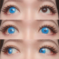 Sweety Anime Cloud Rim Blue (1 lens/pack)-Colored Contacts-UNIQSO Canada