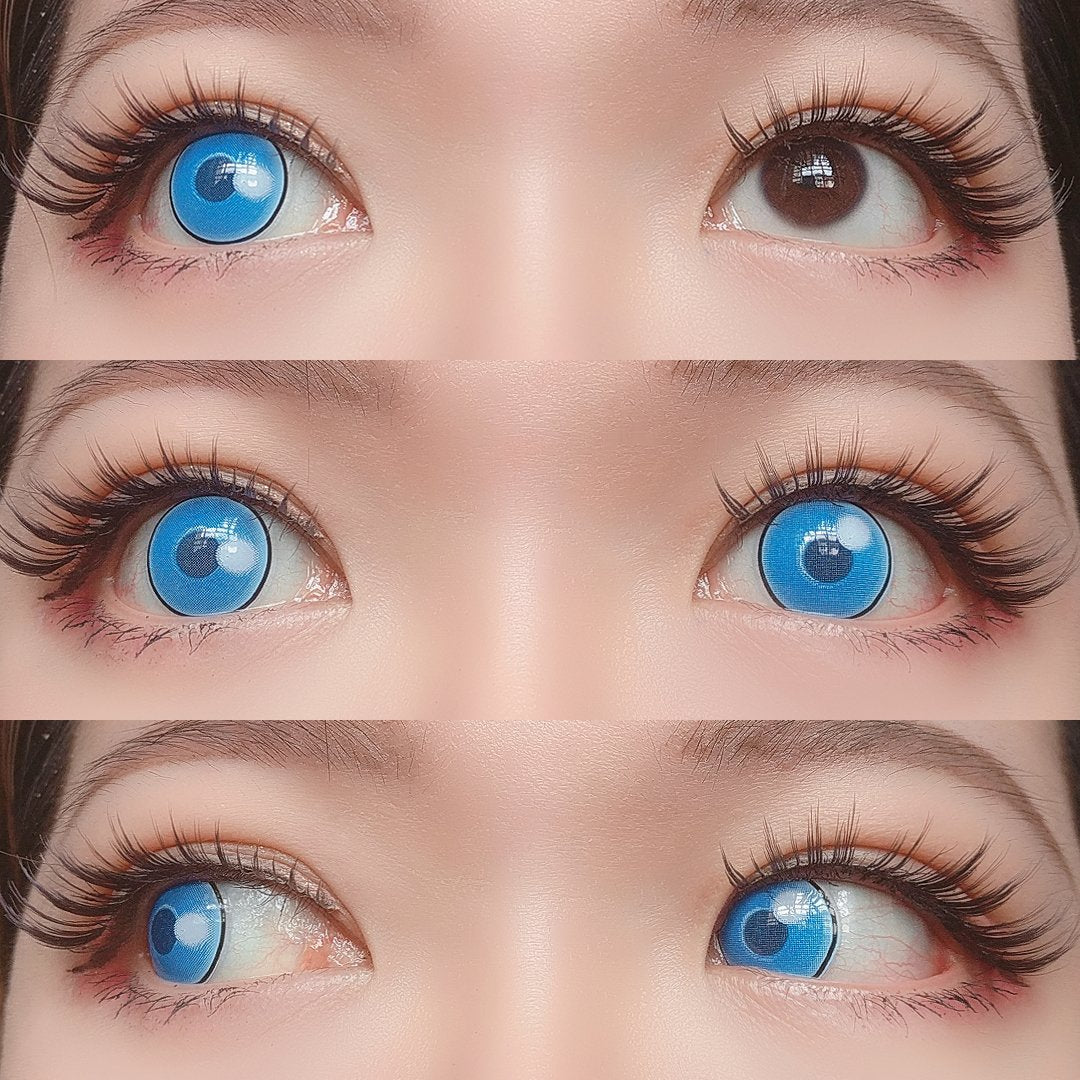 Sweety Anime Cloud Rim Blue (1 lens/pack)-Colored Contacts-UNIQSO Canada