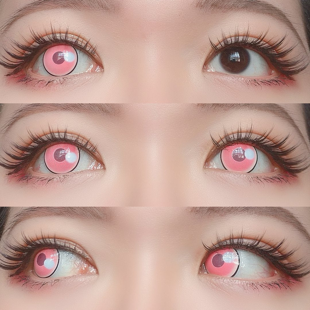 Sweety Anime Cloud Rim Pink (1 lens/pack)-Colored Contacts-UNIQSO Canada