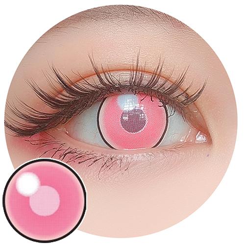 Sweety Anime Cloud Rim Pink (1 lens/pack)-Colored Contacts-UNIQSO