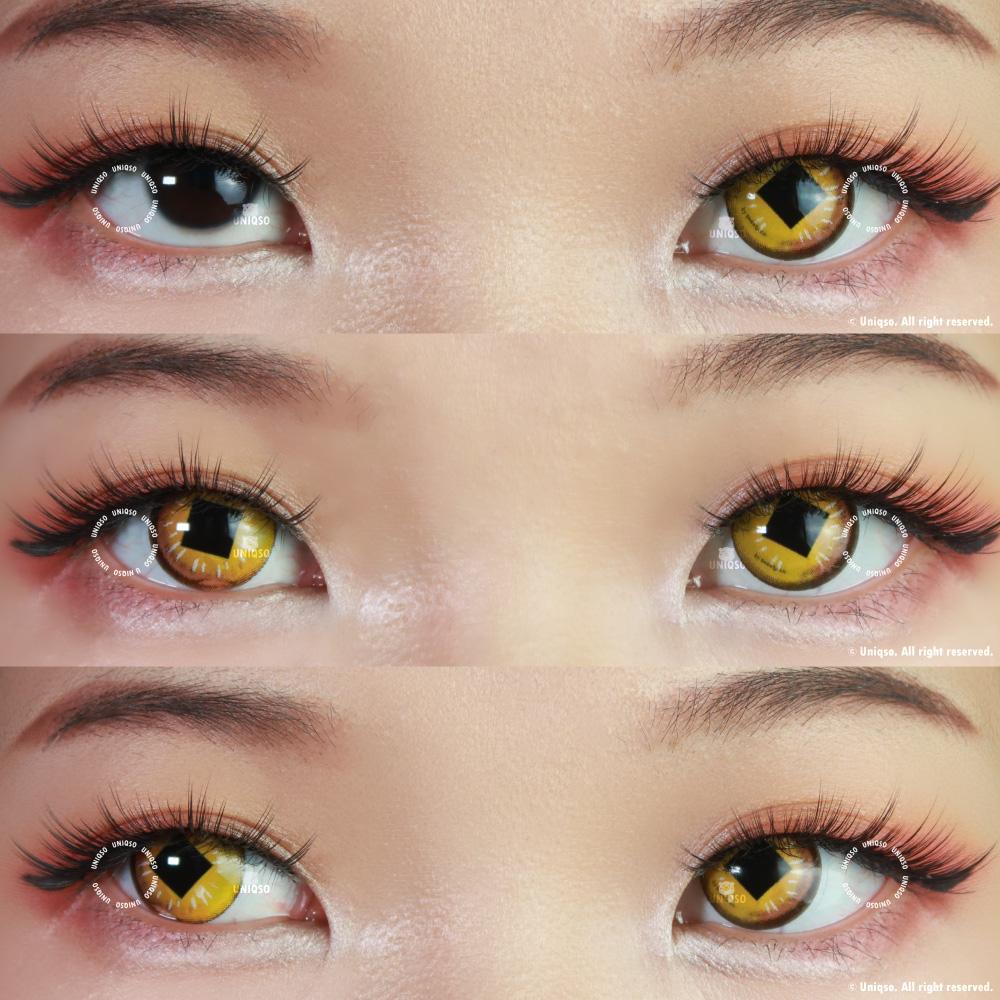 Sweety Anime Diamond Yellow (1 lens/pack)-Colored Contacts-UNIQSO Canada