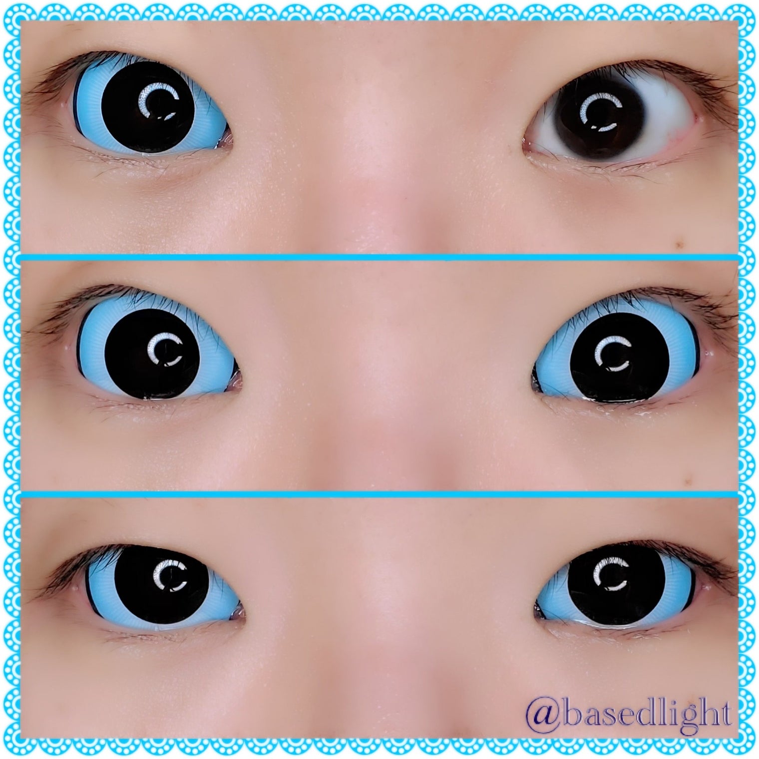 Sweety Blue Doll Sclera Contacts (1 lens/pack)-Sclera Contacts-UNIQSO Canada