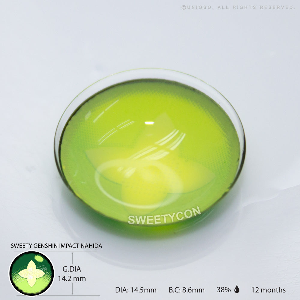 Sweety Clover Green (1 lens/pack)-Colored Contacts-UNIQSO Canada