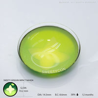 Sweety Clover Green (1 lens/pack)-Colored Contacts-UNIQSO Canada