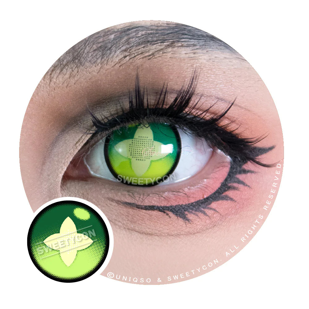 Sweety Clover Green (1 lens/pack)-Colored Contacts-UNIQSO Canada