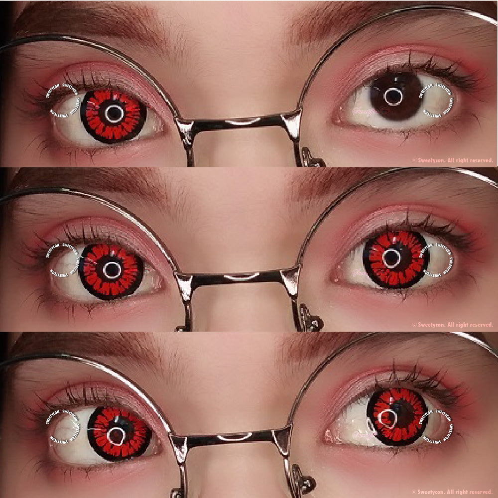 Sweety Crazy BT Red (1 lens/pack)-Crazy Contacts-UNIQSO Canada