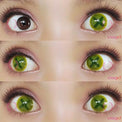 Sweety Crazy Button Eye - Charteuse (1 lens/pack)-Crazy Contacts-UNIQSO Canada