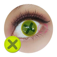 Sweety Crazy Button Eye - Charteuse (1 lens/pack)-Crazy Contacts-UNIQSO Canada