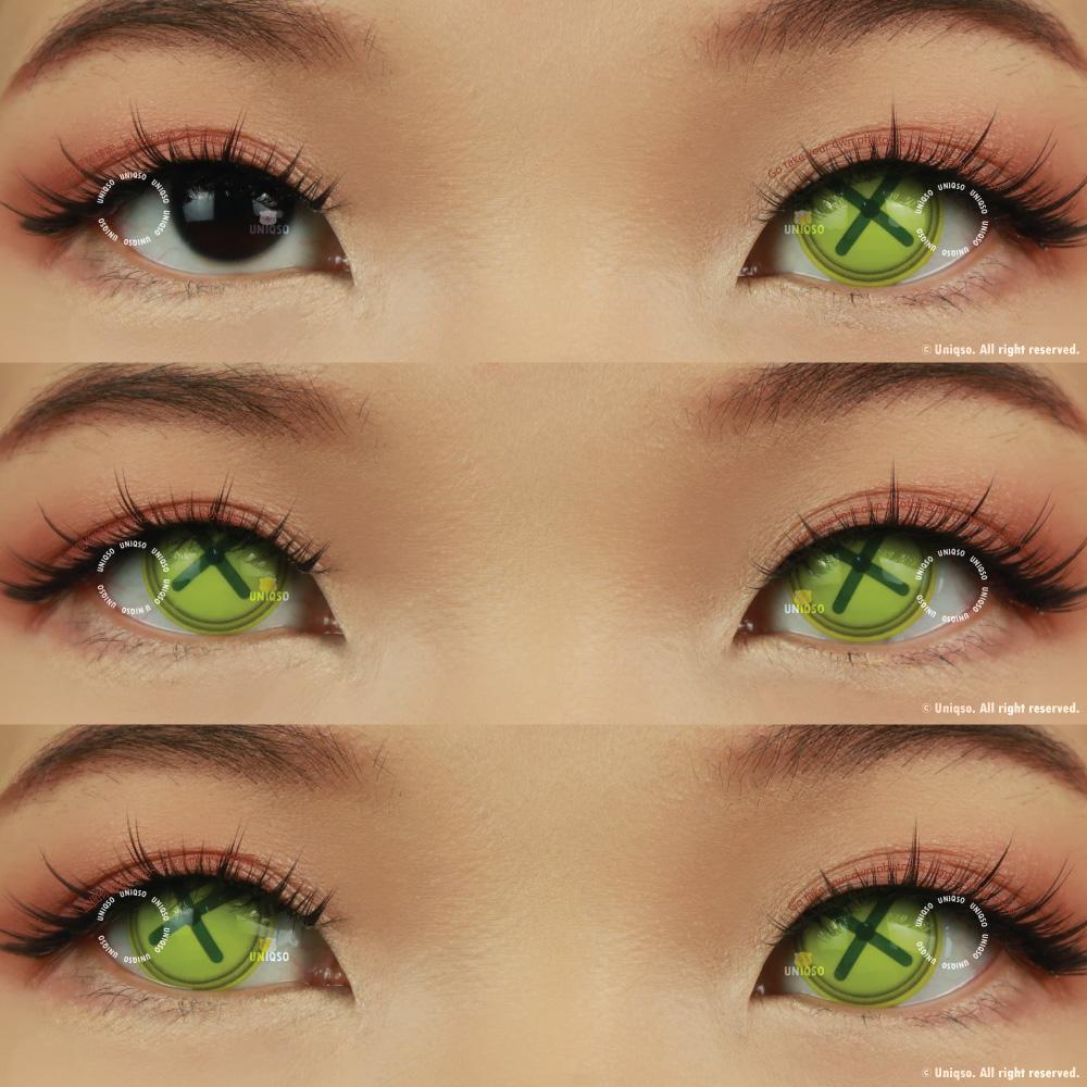 Sweety Crazy Button Eye Green (1 lens/pack)-Crazy Contacts-UNIQSO Canada
