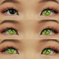 Sweety Crazy Button Eye Green (1 lens/pack)-Crazy Contacts-UNIQSO Canada