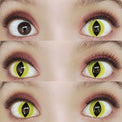 Sweety Crazy Cat Eye Yellow (1 lens/pack)-Crazy Contacts-UNIQSO Canada