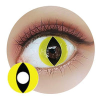Sweety Crazy Cat Eye Yellow (1 lens/pack)-Crazy Contacts-UNIQSO Canada