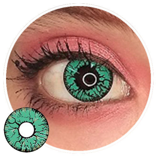 Sweety Crazy Green Blood Eyes (1 lens/pack)-Crazy Contacts-UNIQSO Canada
