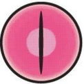 Sweety Crazy Light Pink Demon Eye / Cat Eye (1 lens/pack)-Colored Contacts-UNIQSO