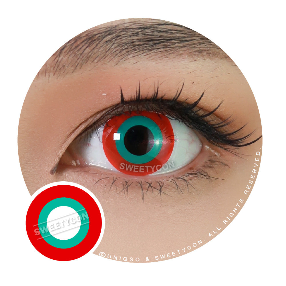 Sweety Crazy Matryoshka Red Doll (1 lens/pack)-Crazy Contacts-UNIQSO Canada
