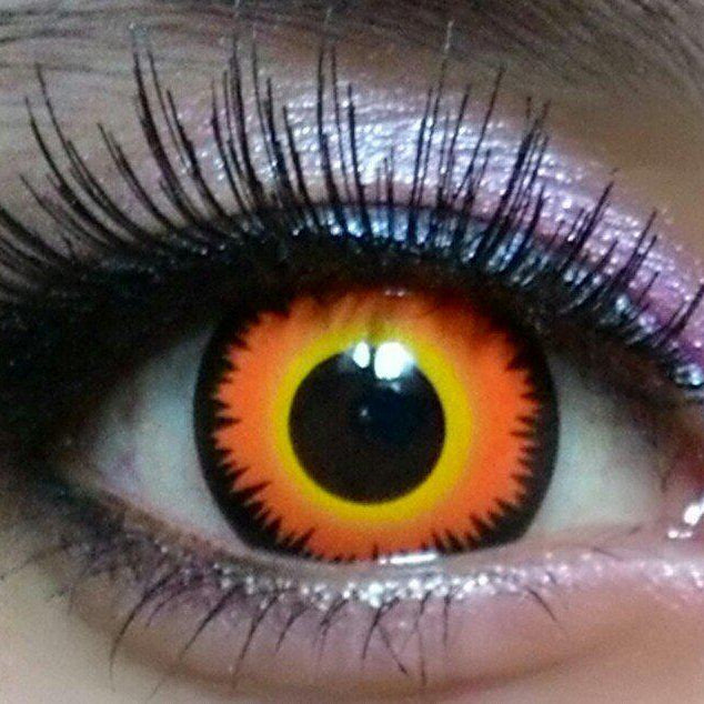 Sweety Crazy Orange Werewolf (1 lens/pack)-Crazy Contacts-UNIQSO