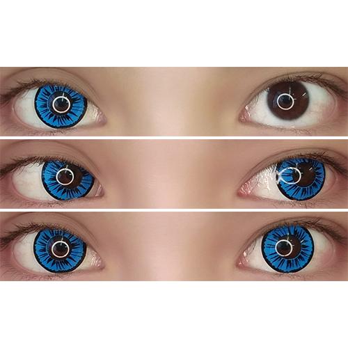 Sweety Crazy Petal Blue (1 lens/pack)-Crazy Contacts-UNIQSO Canada