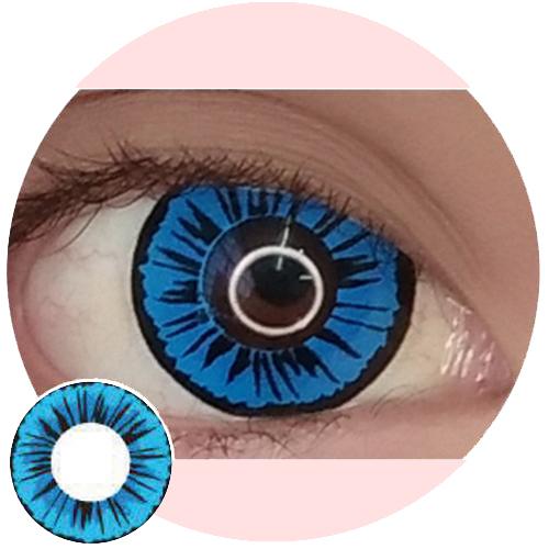 Sweety Crazy Petal Blue (1 lens/pack)-Crazy Contacts-UNIQSO Canada