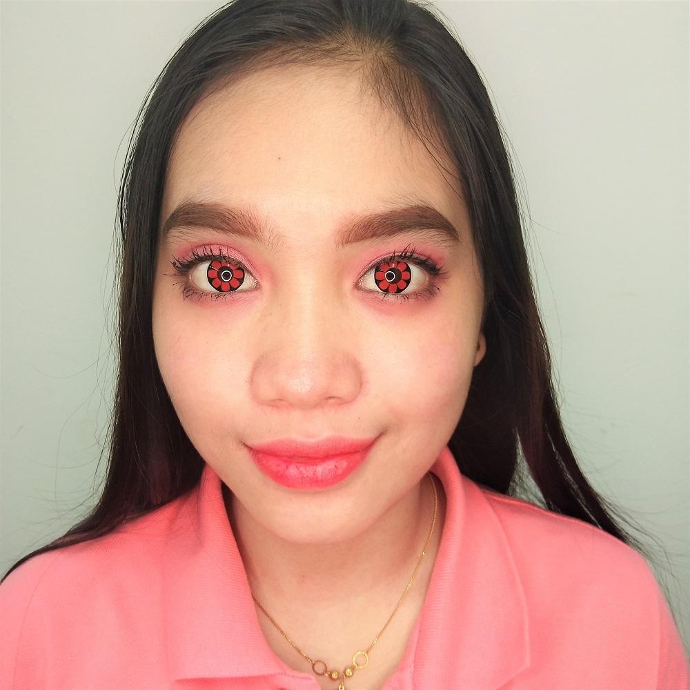 Sweety Crazy Pink Flower (1 lens/pack)-Crazy Contacts-UNIQSO Canada
