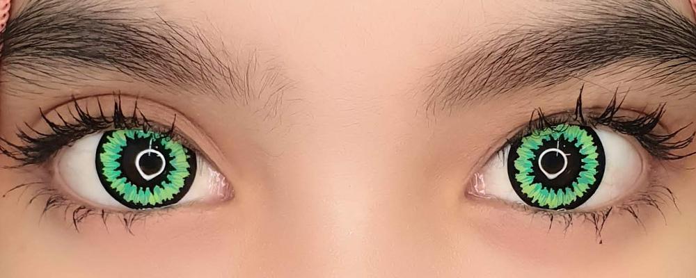 Sweety Crazy Pop Green (1 lens/pack)-Crazy Contacts-UNIQSO Canada