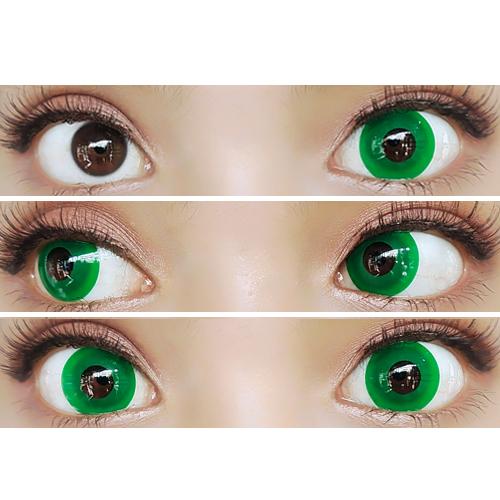 Sweety Crazy Pure Dark Green (1 lens/pack)-Crazy Contacts-UNIQSO Canada