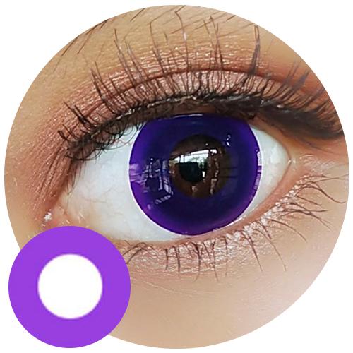 Sweety Crazy Pure Dark Violet (1 lens/pack)-Crazy Contacts-UNIQSO Canada