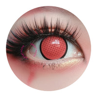 Sweety Crazy Red Mesh/Screen with Black Rim (1 lens/pack)-Crazy Contacts-UNIQSO Canada
