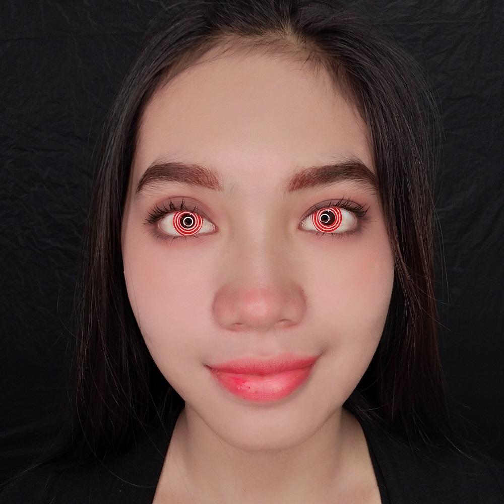 Sweety Crazy Red Spiral (1 lens/pack)-Crazy Contacts-UNIQSO Canada
